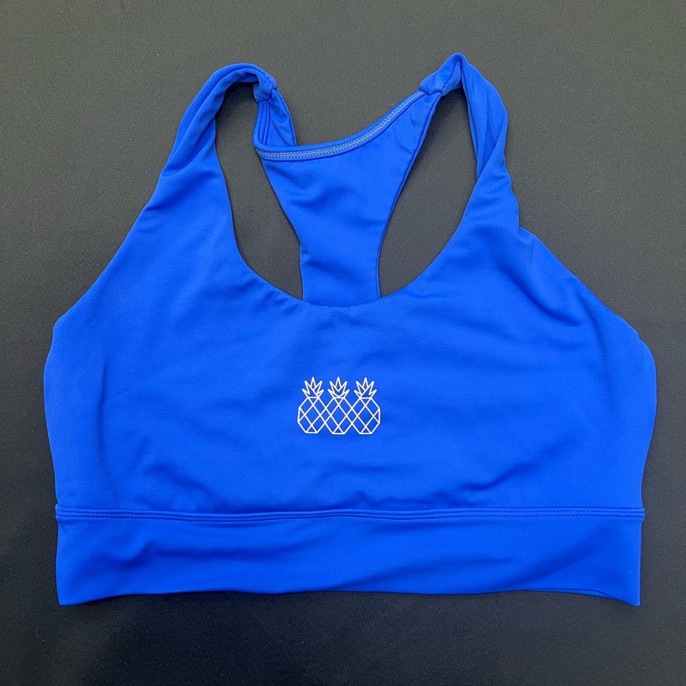 Blue Racerback Sports Bra